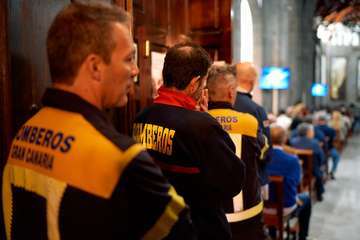Emotivo adiós al bombero José Francisco Sánchez Cazón/TA.